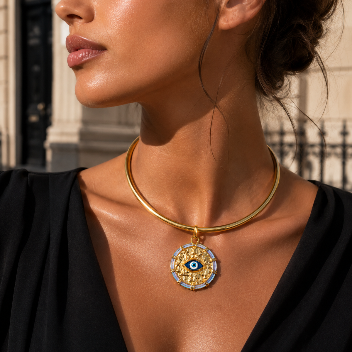 Eterna Eye Torque Necklace