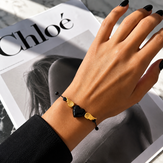 Angel Heart black Bracelet