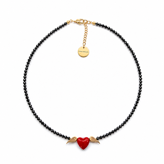 Winged red Heart